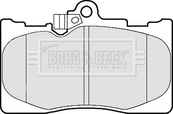 BORG & BECK Комплект тормозных колодок, дисковый тормоз BBP2153
